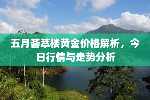 五月薈萃樓黃金價格解析，今日行情與走勢分析