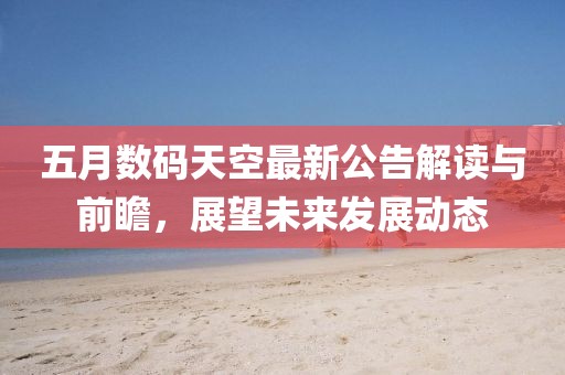 五月數碼天空最新公告解讀與前瞻，展望未來發展動態