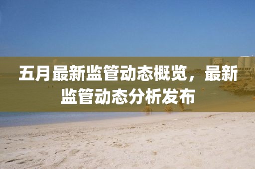 五月最新監管動態概覽，最新監管動態分析發布