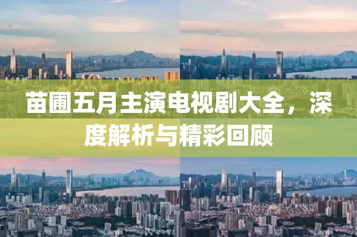 苗圃五月主演電視劇大全，深度解析與精彩回顧