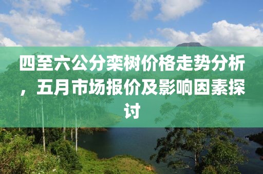 四至六公分欒樹價(jià)格走勢分析，五月市場報(bào)價(jià)及影響因素探討