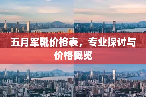 五月軍靴價格表，專業探討與價格概覽