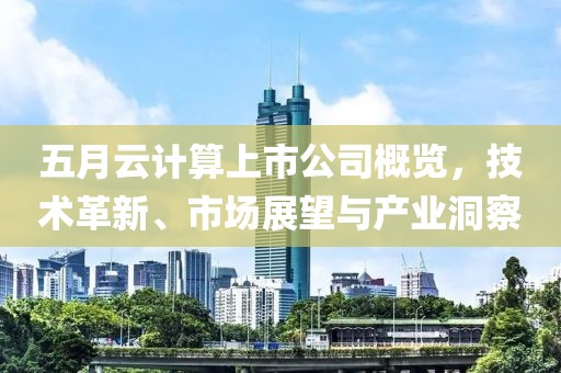 五月云計算上市公司概覽，技術革新、市場展望與產業洞察