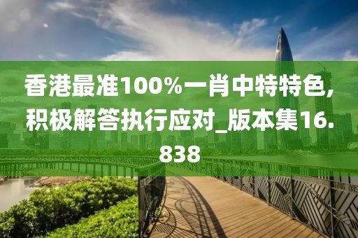 香港最準100%一肖中特特色,積極解答執行應對_版本集16.838