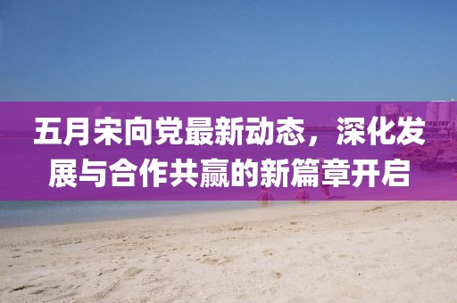 五月宋向黨最新動態，深化發展與合作共贏的新篇章開啟