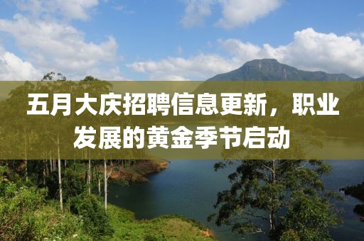 五月大慶招聘信息更新，職業(yè)發(fā)展的黃金季節(jié)啟動