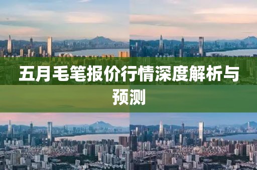 五月毛筆報價行情深度解析與預(yù)測