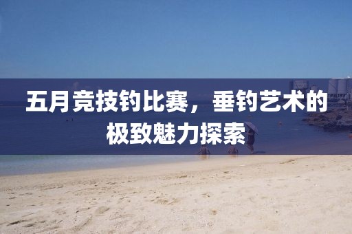 五月競技釣比賽，垂釣藝術的極致魅力探索