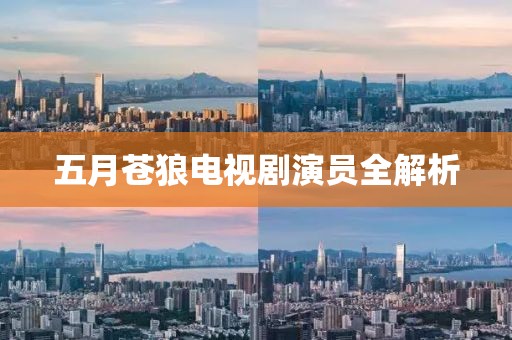 五月蒼狼電視劇演員全解析