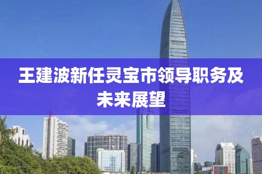 王建波新任靈寶市領(lǐng)導(dǎo)職務(wù)及未來展望