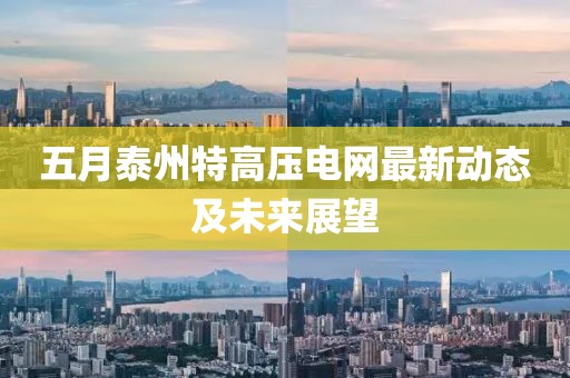 五月泰州特高壓電網(wǎng)最新動(dòng)態(tài)及未來(lái)展望