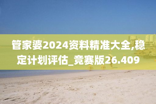 管家婆2024資料精準大全,穩定計劃評估_競賽版26.409