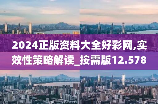 2024正版資料大全好彩網,實效性策略解讀_按需版12.578