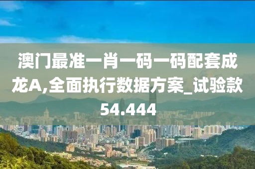澳門最準一肖一碼一碼配套成龍A,全面執行數據方案_試驗款54.444