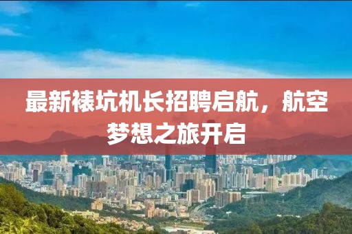 最新裱坑機長招聘啟航，航空夢想之旅開啟