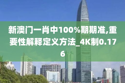 新澳門一肖中100%期期準(zhǔn),重要性解釋定義方法_4K制0.176
