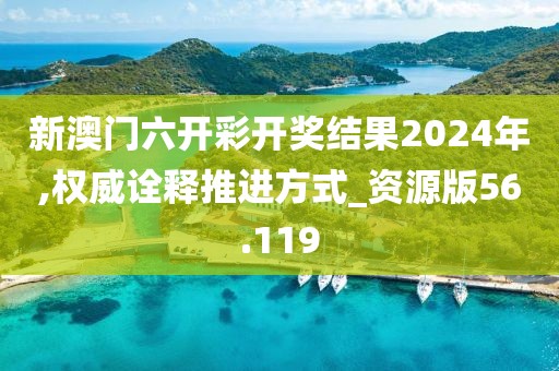 新澳門六開彩開獎結果2024年,權威詮釋推進方式_資源版56.119