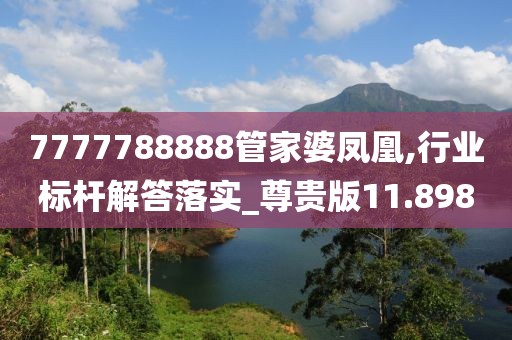 7777788888管家婆鳳凰,行業標桿解答落實_尊貴版11.898