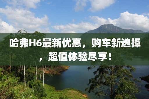 哈弗H6最新優(yōu)惠，購車新選擇，超值體驗盡享！