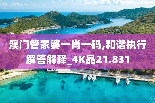 澳門管家婆一肖一碼,和諧執行解答解釋_4K品21.831