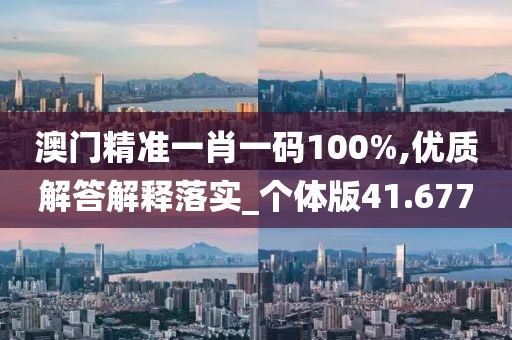 澳門精準一肖一碼100%,優質解答解釋落實_個體版41.677
