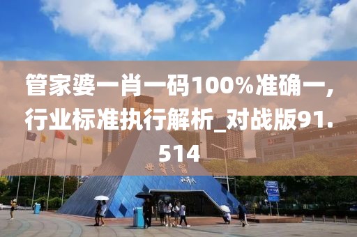 管家婆一肖一碼100%準確一,行業(yè)標準執(zhí)行解析_對戰(zhàn)版91.514