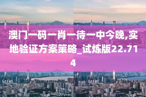 澳門一碼一肖一待一中今晚,實(shí)地驗(yàn)證方案策略_試煉版22.714
