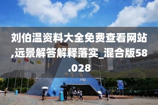 劉伯溫資料大全免費(fèi)查看網(wǎng)站,遠(yuǎn)景解答解釋落實(shí)_混合版58.028