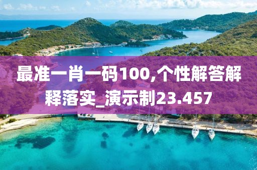 最準一肖一碼100,個性解答解釋落實_演示制23.457