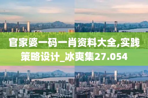 官家婆一碼一肖資料大全,實踐策略設計_冰爽集27.054