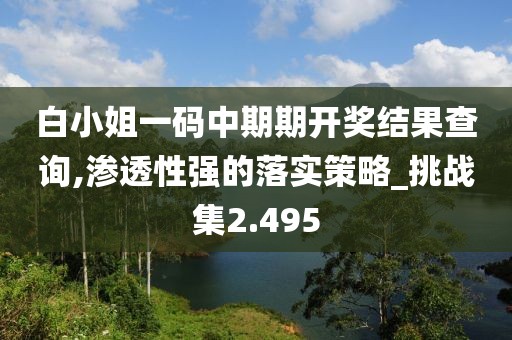 白小姐一碼中期期開獎結(jié)果查詢,滲透性強(qiáng)的落實策略_挑戰(zhàn)集2.495