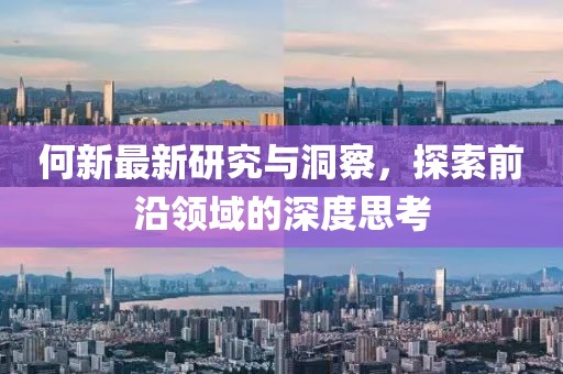 何新最新研究與洞察，探索前沿領域的深度思考