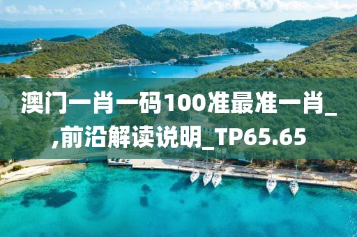 澳門一肖一碼100準(zhǔn)最準(zhǔn)一肖_,前沿解讀說(shuō)明_TP65.65