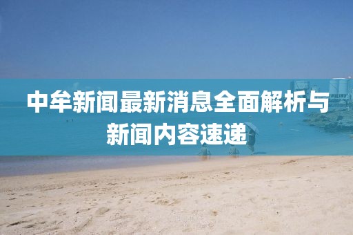 中牟新聞最新消息全面解析與新聞內(nèi)容速遞