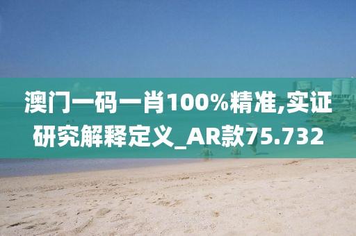 澳門一碼一肖100%精準(zhǔn),實證研究解釋定義_AR款75.732