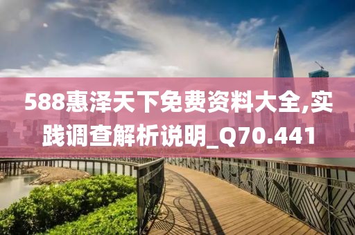 588惠澤天下免費資料大全,實踐調查解析說明_Q70.441