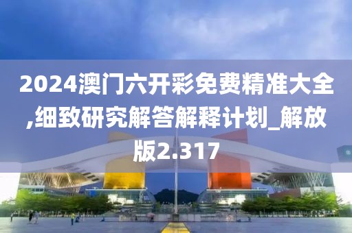 2024澳門六開彩免費精準大全,細致研究解答解釋計劃_解放版2.317