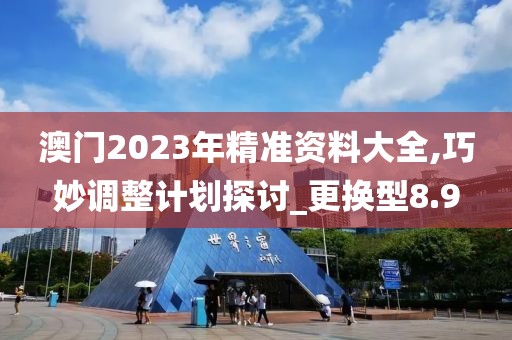 澳門2023年精準資料大全,巧妙調整計劃探討_更換型8.9