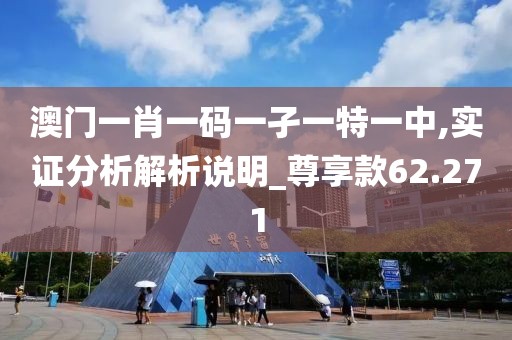 澳門一肖一碼一孑一特一中,實證分析解析說明_尊享款62.271