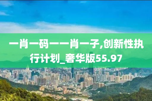 一肖一碼一一肖一子,創新性執行計劃_奢華版55.97