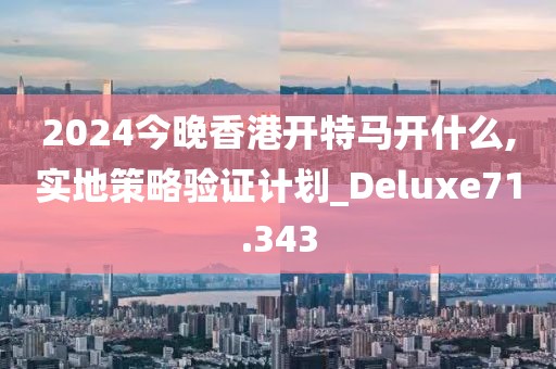 2024今晚香港開特馬開什么,實地策略驗證計劃_Deluxe71.343