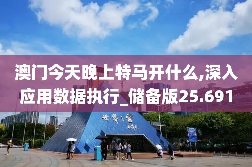 澳門今天晚上特馬開什么,深入應(yīng)用數(shù)據(jù)執(zhí)行_儲備版25.691
