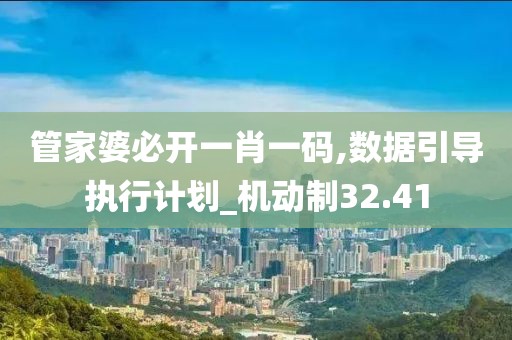 管家婆必開一肖一碼,數(shù)據(jù)引導(dǎo)執(zhí)行計劃_機(jī)動制32.41