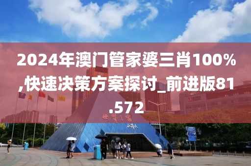 2024年澳門管家婆三肖100%,快速決策方案探討_前進版81.572