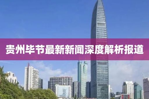 貴州畢節最新新聞深度解析報道