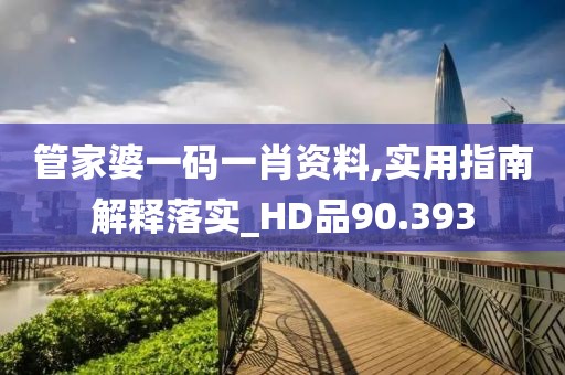 管家婆一碼一肖資料,實用指南解釋落實_HD品90.393