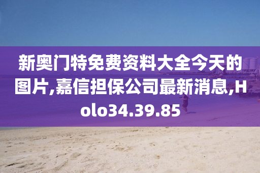 新奧門(mén)特免費(fèi)資料大全今天的圖片,嘉信擔(dān)保公司最新消息,Holo34.39.85