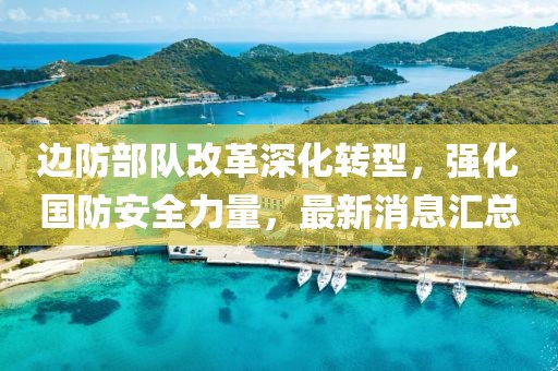 邊防部隊改革深化轉型，強化國防安全力量，最新消息匯總